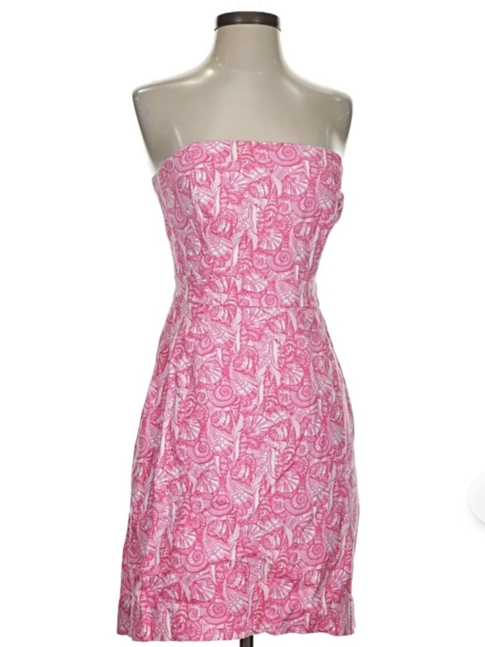 Vineyard Vines Strapless Pink Printed Summer Dress